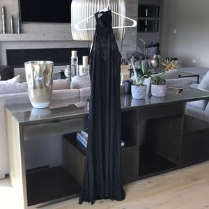 Black Billabong maxi halter dress
